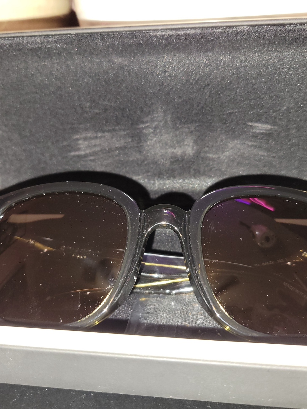 Givenchy Black Frame Sunglasses with Brown Lenses
